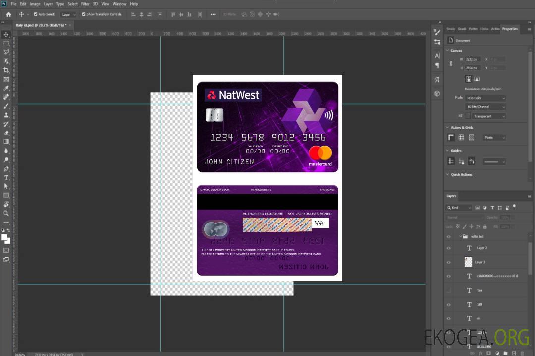 Royaume-Uni NatWest bank mastercard template Royaume-Uni NatWest bank mastercard template